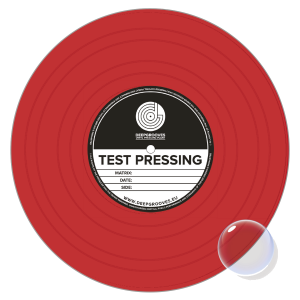 Red TR 1520 2 color sample vinyl pressing